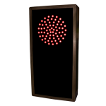 Signal-Tech 30126 TCL147RG-225/12-24VDC Indicator Dots, Double, Vertical, 4 in dia, Red - Green Outdoor Blank-out LED Direct-view Sign