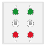 Signal-Tech 30947 DG33 SPDT/12VDC Double Gang Switch (2-SPDT)