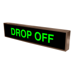 Signal-Tech 31000 PHX734G-155/120-277VAC "DROP OFF" Outdoor Blank-out LED Backlit Sign