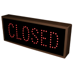 Signal-Tech 31125 TCL718GRR-202/12-24VDC "OPEN | CLOSED | FULL" Outdoor Blank-out LED Direct-view Sign