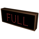 Signal-Tech 31125 TCL718GRR-202/12-24VDC "OPEN | CLOSED | FULL" Outdoor Blank-out LED Direct-view Sign