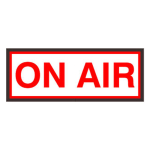 Signal-Tech 31459 SBLF718W-A077R/120-277VAC "ON AIR" Indoor LED Backlit Sign