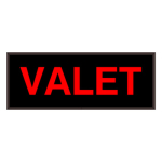 Signal-Tech 32009 PHX718R-197/120-277VAC "VALET" Outdoor Blank-out LED Backlit Sign