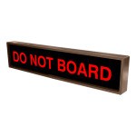 Signal-Tech 32314 PHX734R-I093 "DO NOT BOARD" Outdoor Blank-out LED Backlit Sign