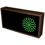 Signal-Tech 33103 TCL714RG-225/12-24VDC Indicator Dots, Double, 4 in dia, Red - Green Outdoor Blank-out LED Direct-view Sign