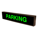 Signal-Tech 35048 PHX734G-330/120-277VAC "PARKING" Outdoor Blank-out LED Backlit Sign
