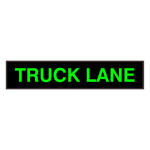 Signal-Tech 35533 PHX734G-683/120-277VAC "TRUCK LANE" Outdoor Blank-out LED Backlit Sign