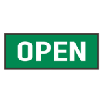 Signal-Tech 36396 PHXF718W-180G/120-277VAC "OPEN" Outdoor LED Backlit Sign