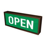 Signal-Tech 36396 PHXF718W-180G/120-277VAC "OPEN" Outdoor LED Backlit Sign