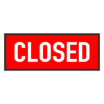 Signal-Tech 36397 PHXF718W-200R/120-277VAC "CLOSED" Outdoor LED Backlit Sign