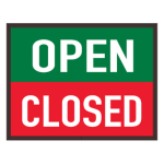 Signal-Tech 36398 PHXF1418WW-100GR/120-277VAC "OPEN | CLOSED" Outdoor LED Backlit Sign