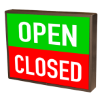 Signal-Tech 36398 PHXF1418WW-100GR/120-277VAC "OPEN | CLOSED" Outdoor LED Backlit Sign