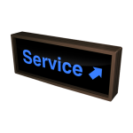 Signal-Tech 37138 PHX718B-J421/120-277VAC "Service w/Up Right Arrow" Outdoor Blank-out LED Backlit Sign