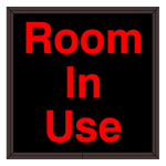 Signal-Tech 38639 SBL77R-A209/120-277VAC "Room In Use" Indoor Blank-out LED Backlit Sign