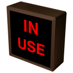 Signal-Tech 38647 SBL77R-195/120-277VAC "IN USE" Indoor Blank-out LED Backlit Sign