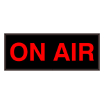 Signal-Tech 38649 SBL718R-A077/120-277VAC "ON AIR" Indoor Blank-out LED Backlit Sign
