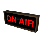 Signal-Tech 38649 SBL718R-A077/120-277VAC "ON AIR" Indoor Blank-out LED Backlit Sign