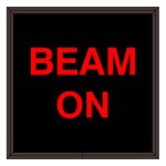 Signal-Tech 38651 SBL77R-A231/120-277VAC "BEAM ON" Indoor Blank-out LED Backlit Sign