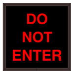 Signal-Tech 38661 SBL77R-130/120-277VAC "DO NOT ENTER" Indoor Blank-out LED Backlit Sign