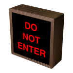 Signal-Tech 38661 SBL77R-130/120-277VAC "DO NOT ENTER" Indoor Blank-out LED Backlit Sign