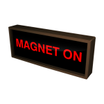 Signal-Tech 38662 SBL718R-A202/120-277VAC "MAGNET ON" Indoor Blank-out LED Backlit Sign