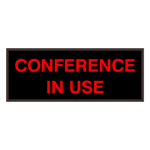 Signal-Tech 38667 SBL718R-A514/120-277VAC "CONFERENCE IN USE" Indoor Blank-out LED Backlit Sign