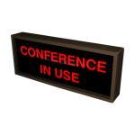 Signal-Tech 38667 SBL718R-A514/120-277VAC "CONFERENCE IN USE" Indoor Blank-out LED Backlit Sign