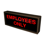 Signal-Tech 38668 SBL718R-D355/120-277VAC "EMPLOYEES ONLY" Indoor Blank-out LED Backlit Sign