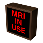 Signal-Tech 38669 SBL77R-942/120-277VAC "MRI IN USE" Indoor Blank-out LED Backlit Sign