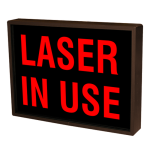 Signal-Tech 38675 SBL811R-193/120-277VAC "LASER IN USE" Indoor Blank-out LED Backlit Sign