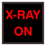 Signal-Tech 38678 SBL1212R-A259/120-277VAC "X-RAY ON" Indoor Blank-out LED Backlit Sign