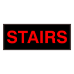 Signal-Tech 38712 SBL718R-A087/120-277VAC "STAIRS" Indoor Blank-out LED Backlit Sign