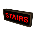 Signal-Tech 38712 SBL718R-A087/120-277VAC "STAIRS" Indoor Blank-out LED Backlit Sign