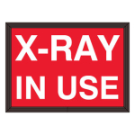 Signal-Tech 38720 SBLF811W-270R/120-277VAC "X-RAY IN USE" Indoor LED Backlit Sign