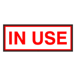 Signal-Tech 38727 SBLF718W-195R/120-277VAC "IN USE" Indoor LED Backlit Sign