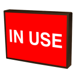 Signal-Tech 38728 SBLF811W-195R/120-277VAC "IN USE" Indoor LED Backlit Sign