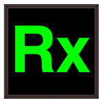 Signal-Tech 38740 SBL77G-E755/120-277VAC "Rx" Indoor Blank-out LED Backlit Sign