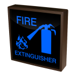Signal-Tech 38759 SBL1212B-C896/120-277VAC "FIRE EXTINGUISHER w/FIRE EXTINGUISHER SYMBOL" Indoor Blank-out LED Backlit Sign