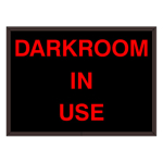 Signal-Tech 38773 SBL811R-C868/120-277VAC "DARKROOM IN USE" Indoor Blank-out LED Backlit Sign