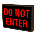 Signal-Tech 38774 SBL811R-130/120-277VAC "DO NOT ENTER" Indoor Blank-out LED Backlit Sign