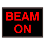 Signal-Tech 38786 SBL811R-A231/120-277VAC "BEAM ON" Indoor Blank-out LED Backlit Sign