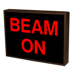 Signal-Tech 38786 SBL811R-A231/120-277VAC "BEAM ON" Indoor Blank-out LED Backlit Sign