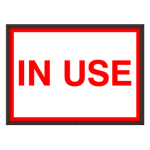 Signal-Tech 38825 SBLF811W-195R/120-277VAC "IN USE" Indoor LED Backlit Sign