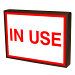 Signal-Tech 38825 SBLF811W-195R/120-277VAC "IN USE" Indoor LED Backlit Sign