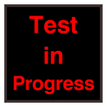 Signal-Tech 38828 SBL1212R-A194/12-24VDC "Test In Progress" Indoor Blank-out LED Backlit Sign