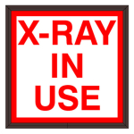 Signal-Tech 38829 SBLF77W-270R/120-277VAC "X-RAY IN USE" Indoor LED Backlit Sign