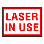 Signal-Tech 38831 SBLF811W-193R/120-277VAC "LASER IN USE" Indoor LED Backlit Sign