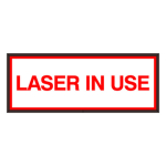 Signal-Tech 38832 SBLF718W-193R/120-277VAC "LASER IN USE" Indoor LED Backlit Sign
