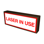 Signal-Tech 38832 SBLF718W-193R/120-277VAC "LASER IN USE" Indoor LED Backlit Sign