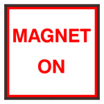 Signal-Tech 38845 SBLF1212W-A202R/120-277VAC "MAGNET ON" Indoor LED Backlit Sign